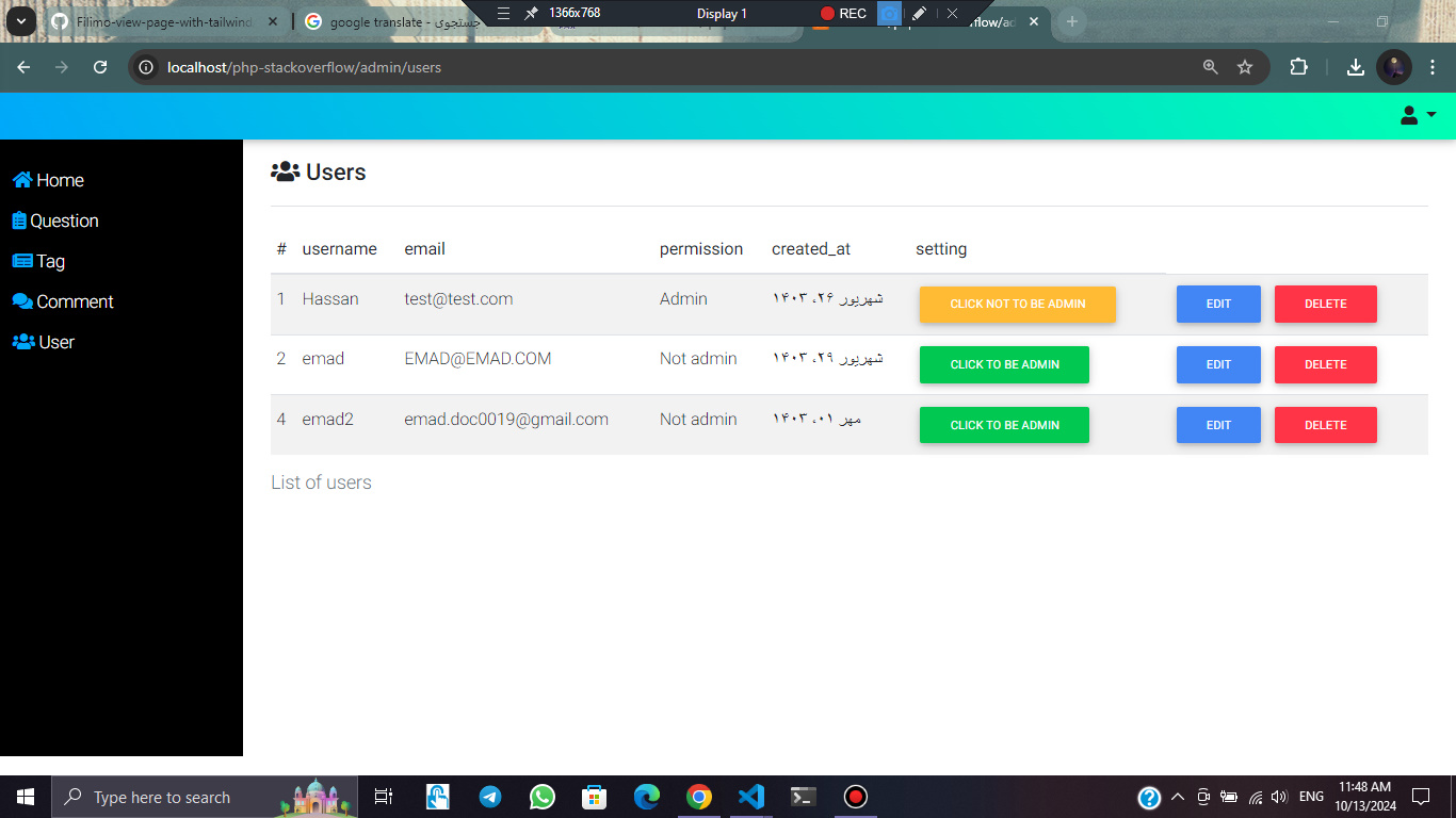 Stack overflow project